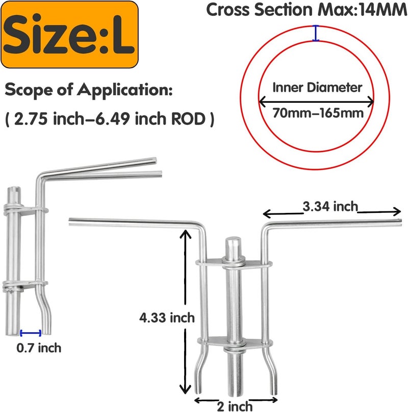 Bentolin 3PCS Hydraulic Cylinder Piston Rod Seal U-Cup Installation Tool Kit Set Universal J05321 (S/M/L) - Image 4